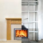 Modern,Fireplace,In,The,Apartment,Interior,With,Real,Fire.,Process